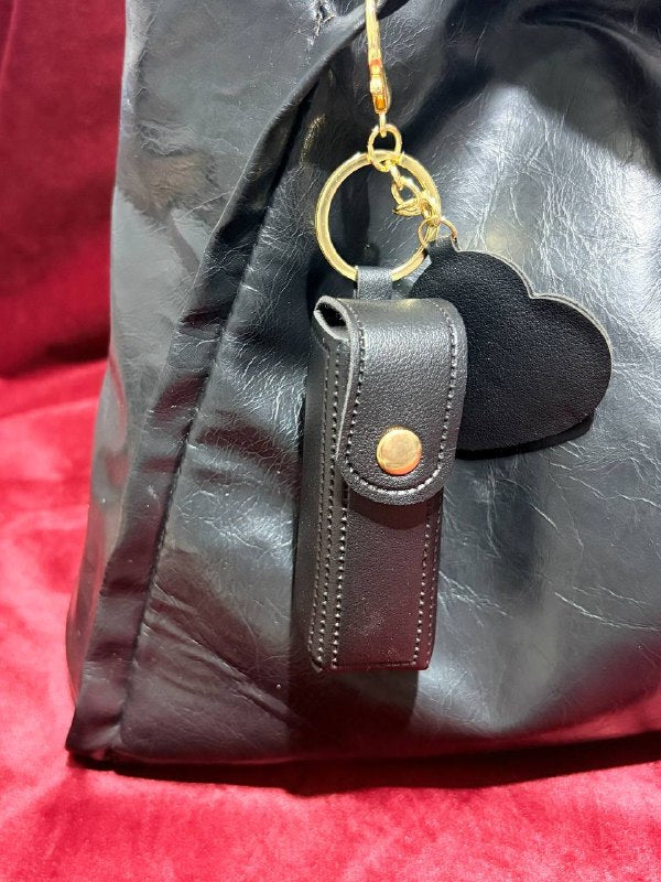 Black Lip Gloss Bag Charm