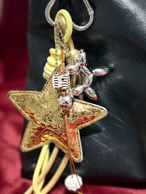 Golden Star Bag Charm