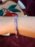 Wavy Purple Enamel Bangle