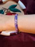 Purple Enamel Bangle