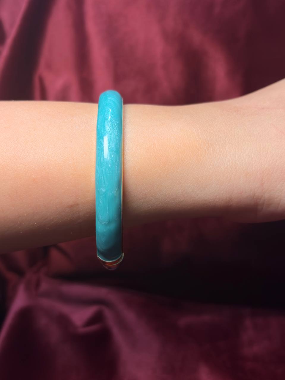 Blue Enamel Bangle