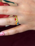 Colorful Enamel Ring