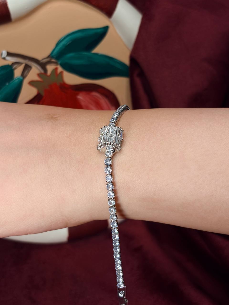 Silver Ziricon Tennis Bracelet