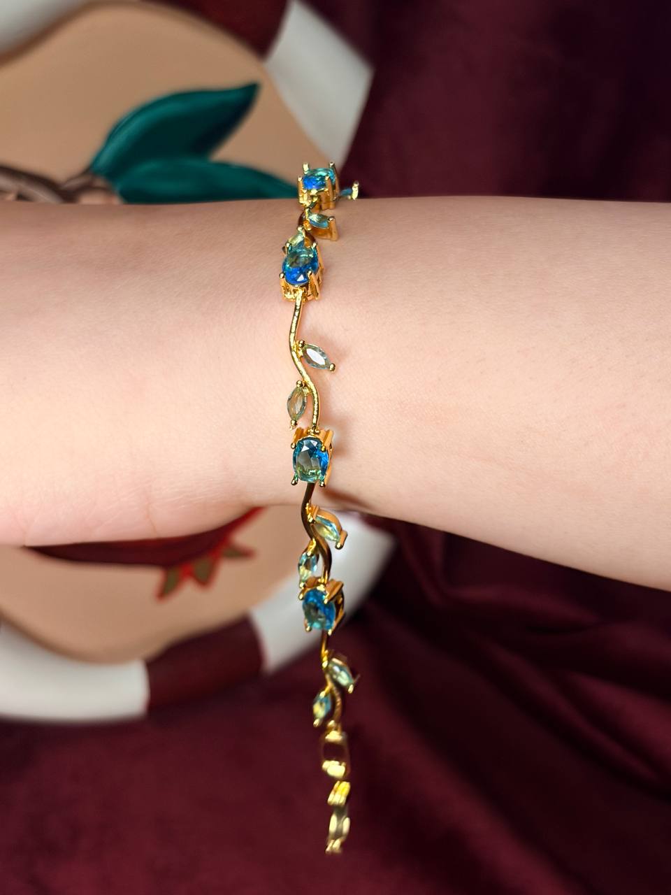Light Blue Tulip Bracelet