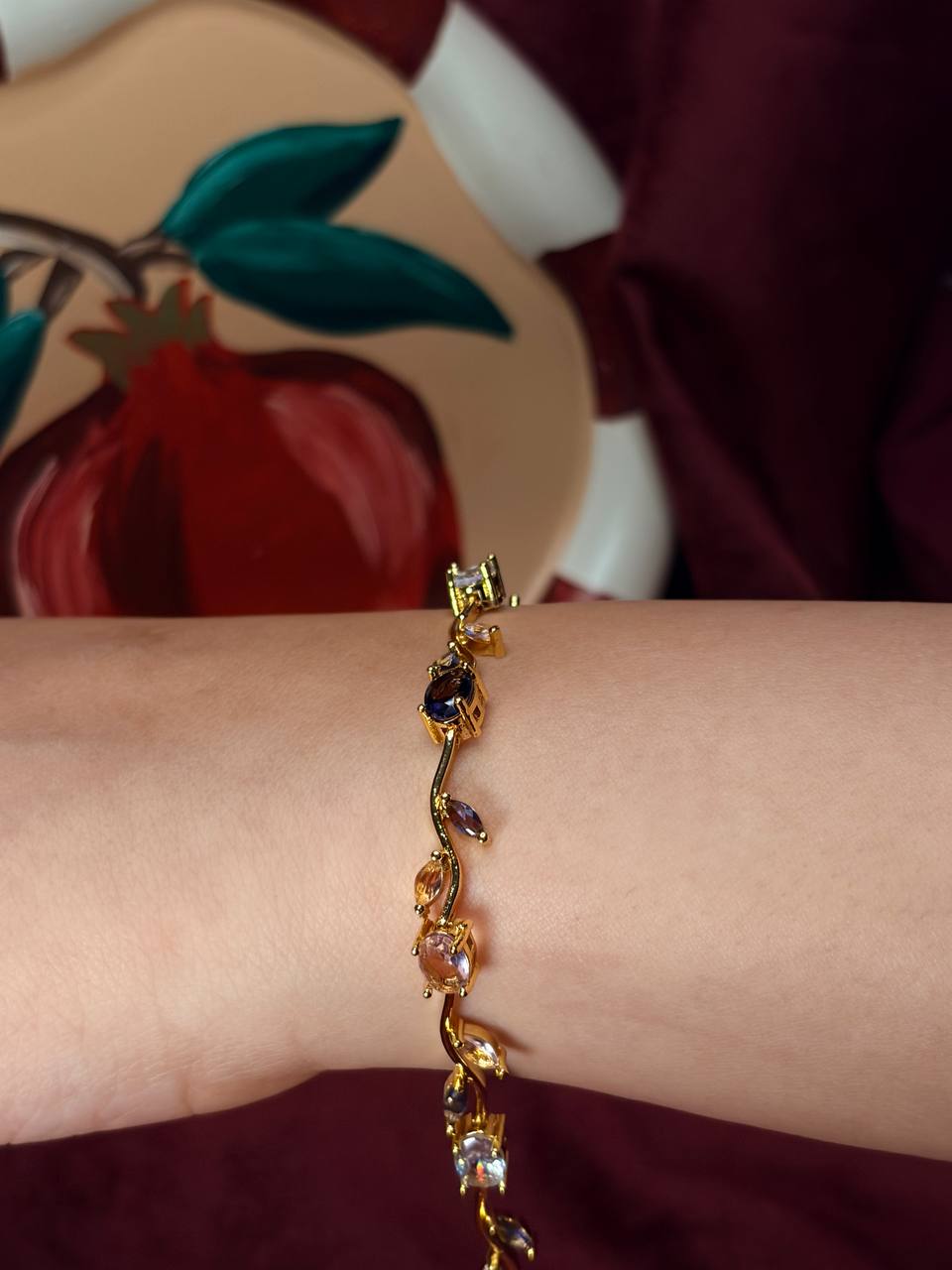 Purple Tulip Bracelet