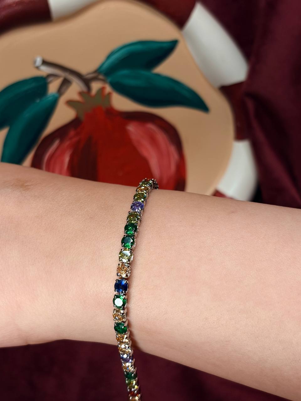 Silver Colored Tennis Bracelet