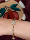 Tulip Flower Tennis Bracelet