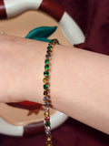 Round colored Tennis Bracelet