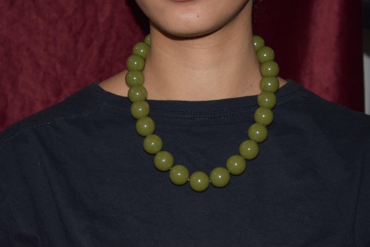 Olive Chunky Necklace