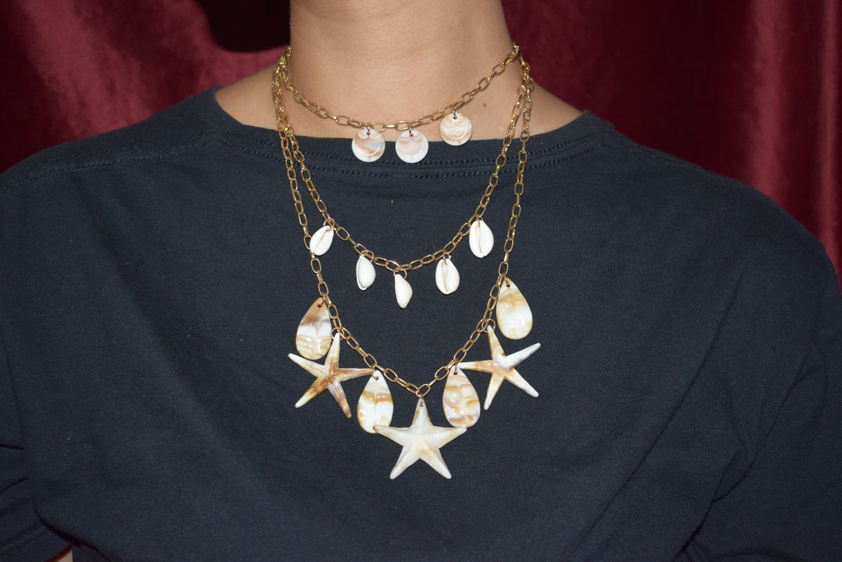 3 Layers Starfish Necklace