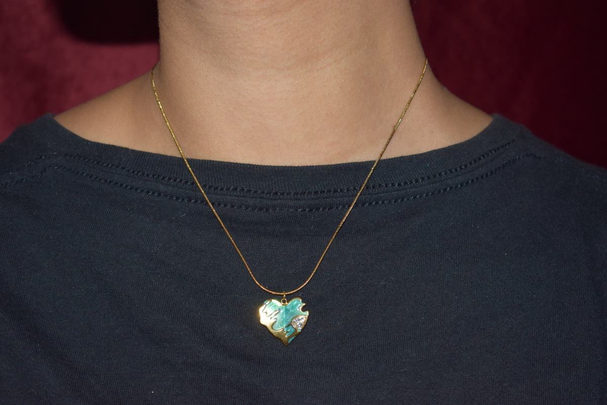Green Heart Necklace