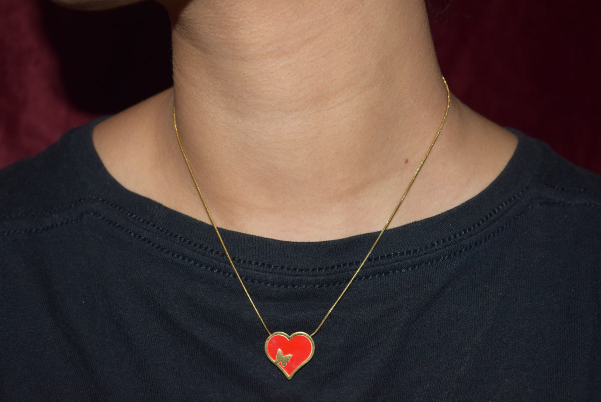 Red Heart Necklace