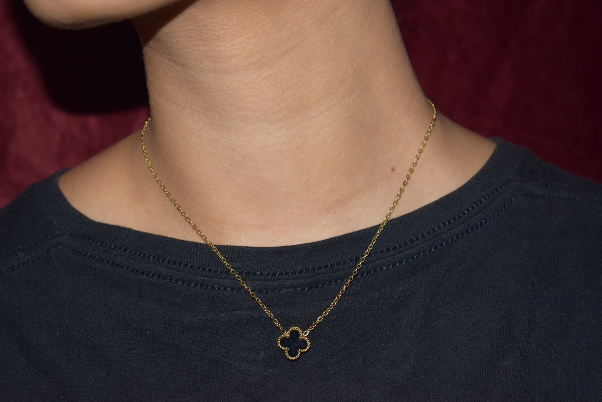 Single Black Van Cleef Necklace