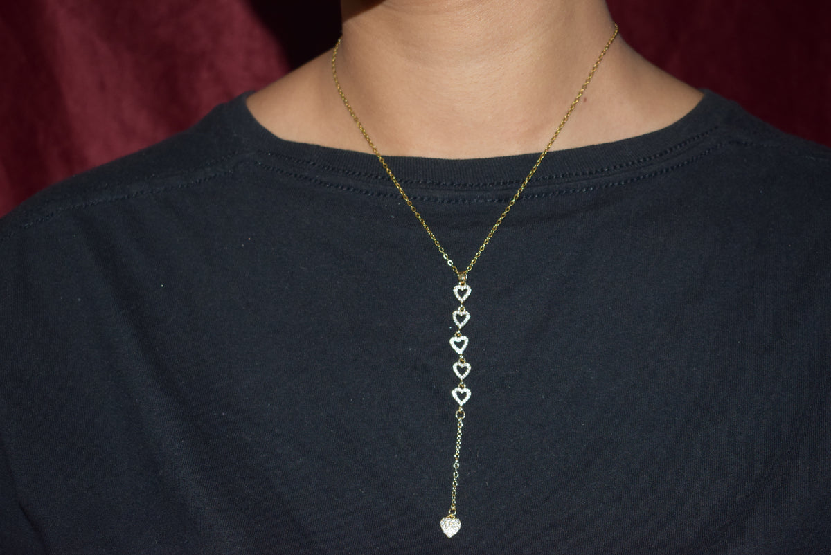 Hearts Drop Necklace