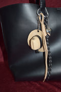 Beige Cowboy Hat Bag Charm