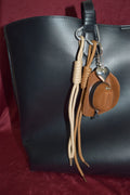Brown Cowboy Hat Bag Charm