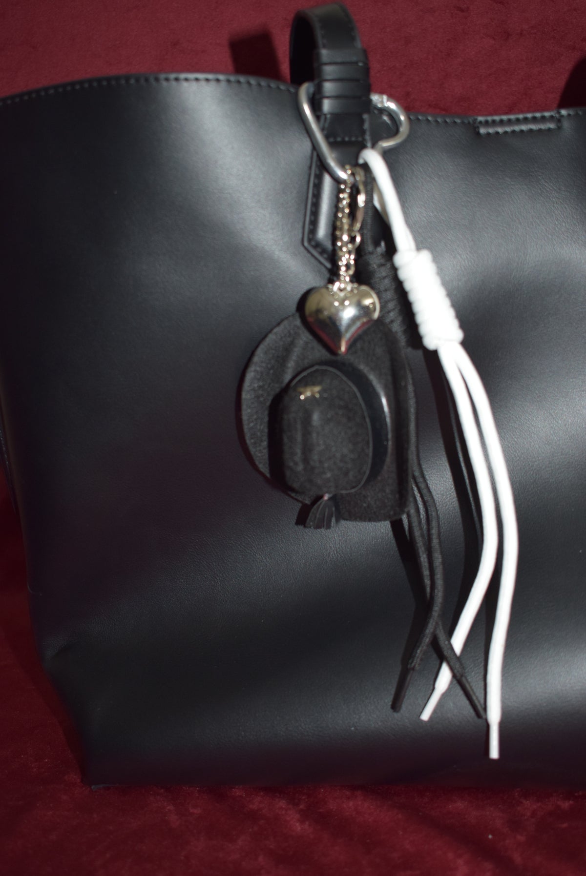 Black Cowboy Hat Bag Charm