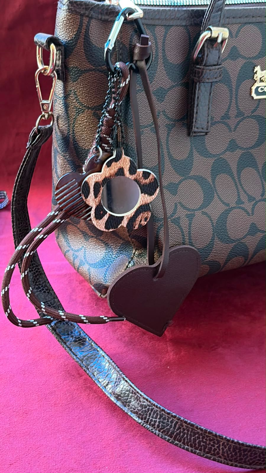 Mirror and Comb Bag Charm