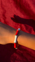 Skinny Red & White bangle