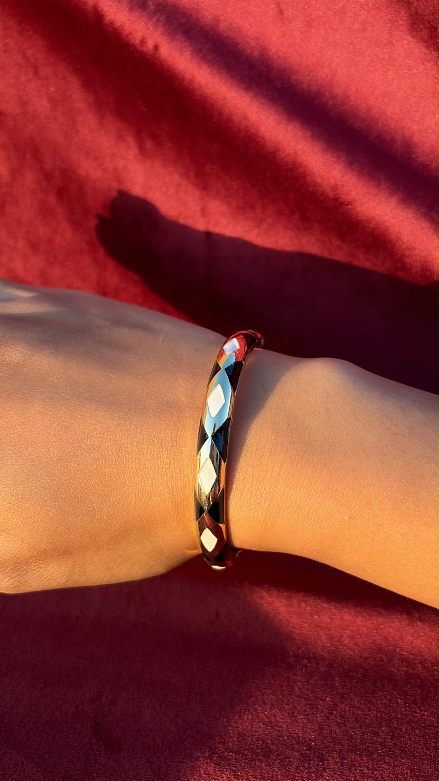 Black & White triangle bangle