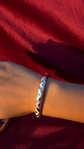 Purple triangle bangle