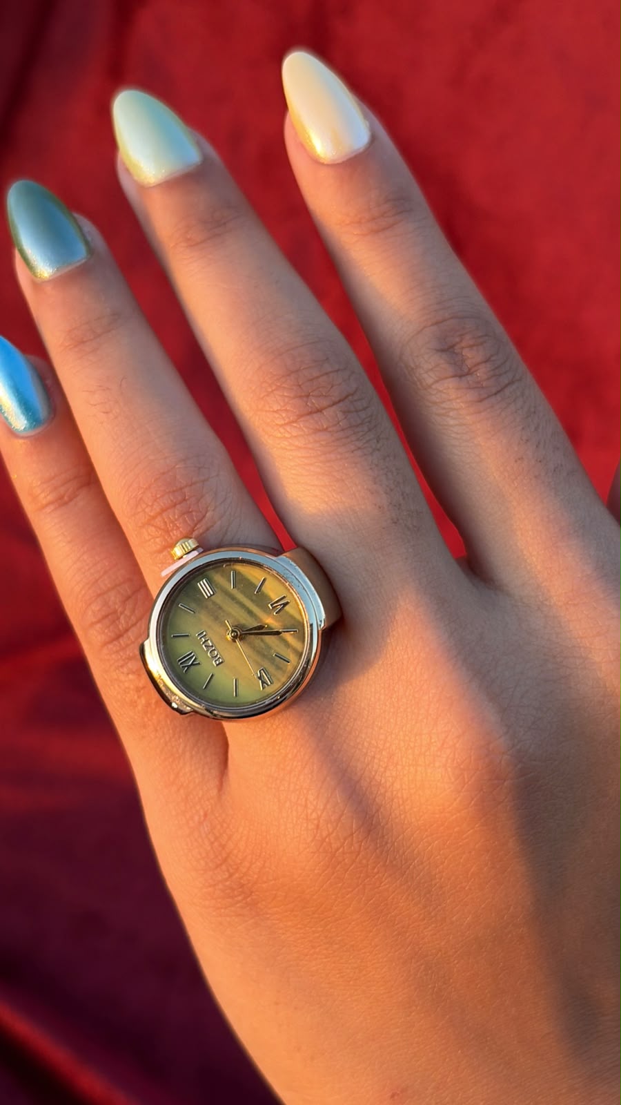 Round Yellow Watch Ring
