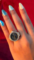 Strass Black Watch Ring