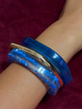 Blue Bangle Set
