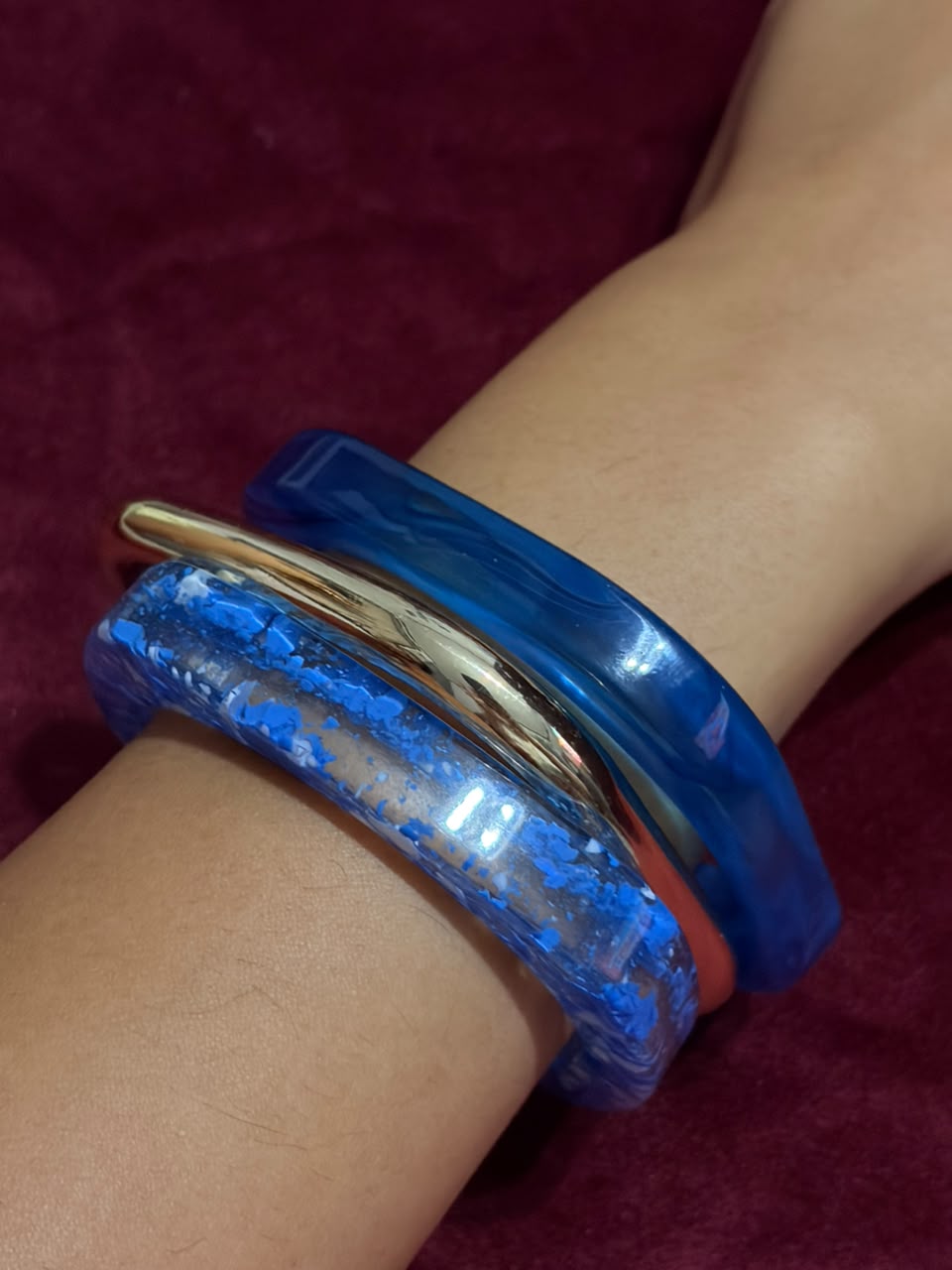 Blue Bangle Set