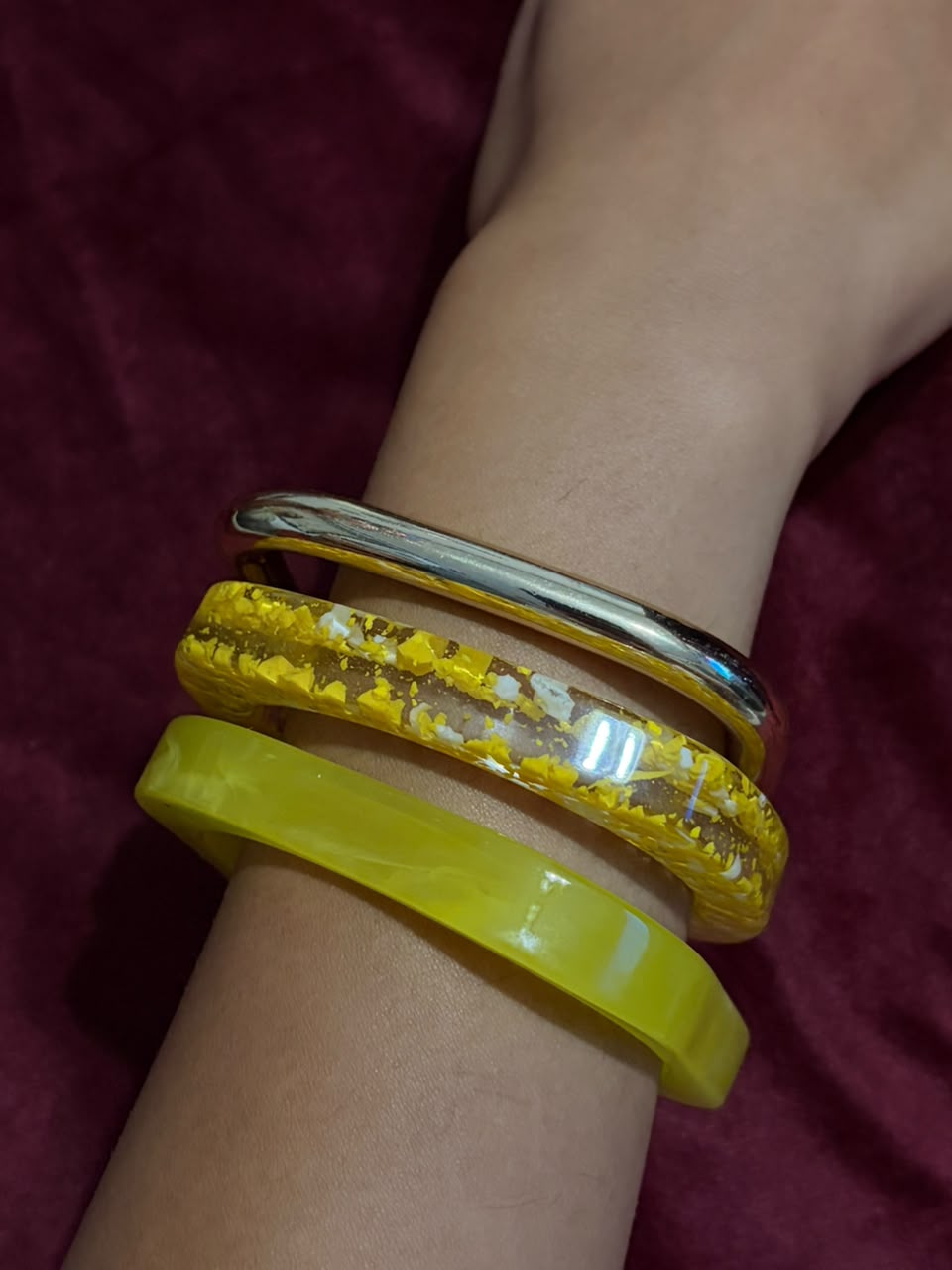 yellow Bangle Set