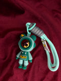 Teal Astronaut Keychain