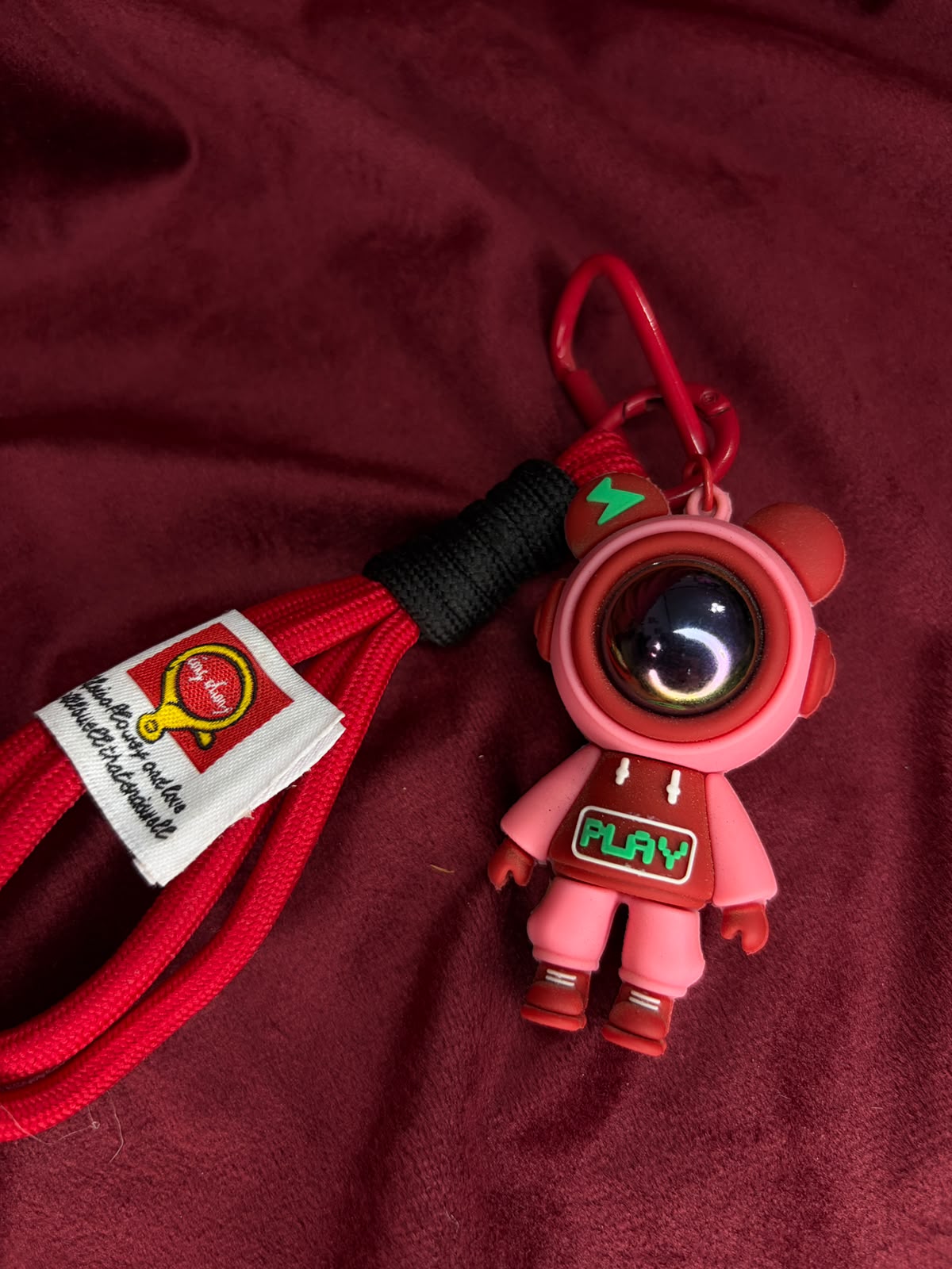 Pink Astronaut Keychain