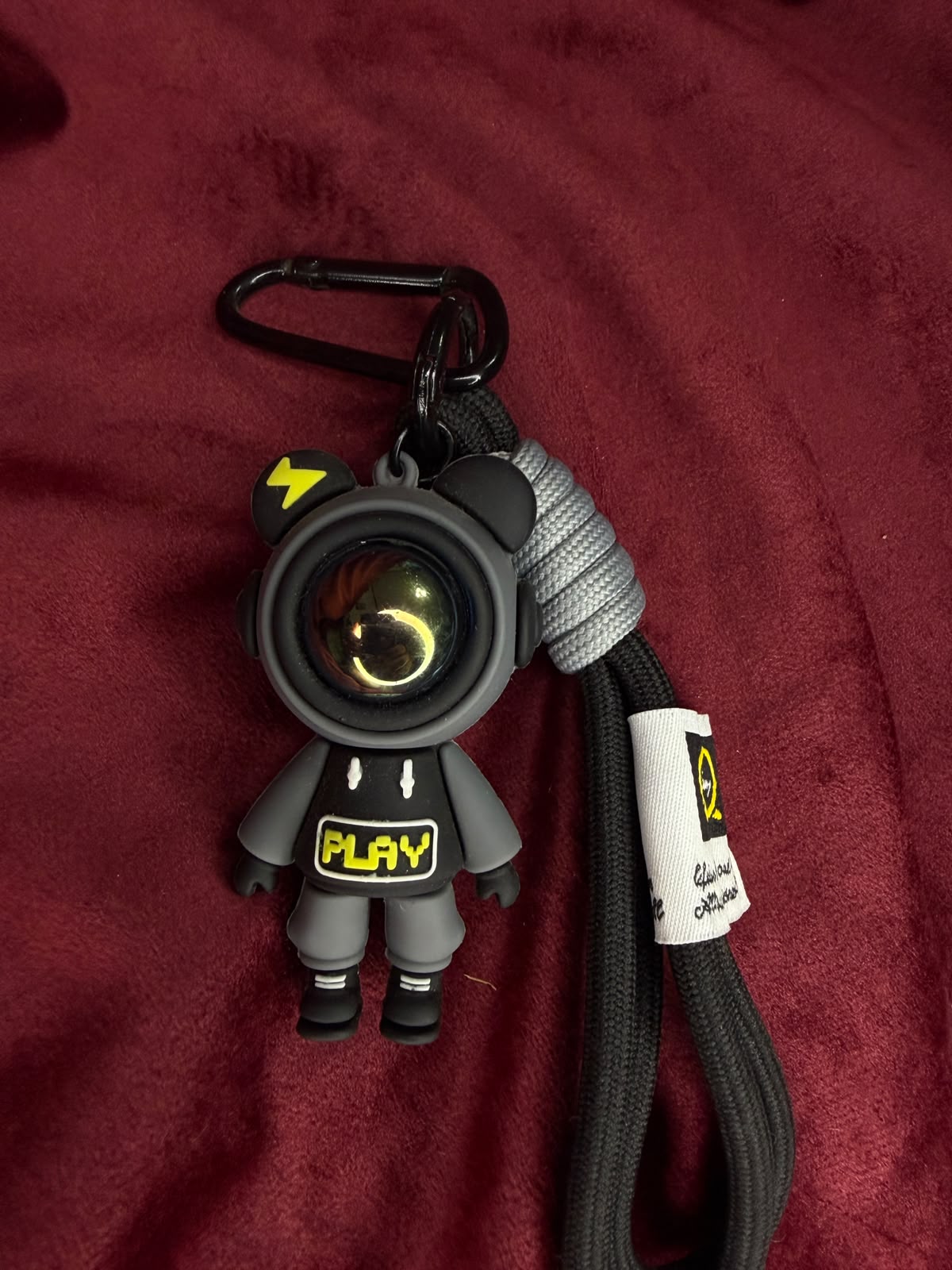 Black Astronaut Keychain