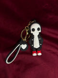 Black Skeleton Keychain