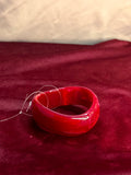 Wavy Red Single Bangle