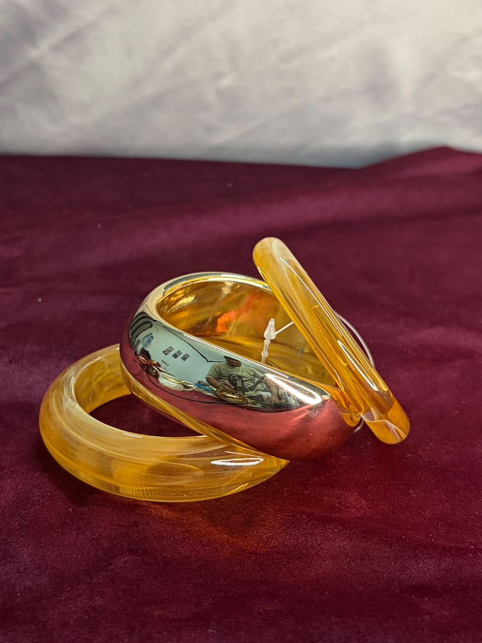 Wavy Brown Bangle Set