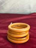 Wooden Brown Bangle Set