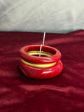 Metal Red Bangle Set