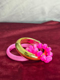 Magenta Bangle Set