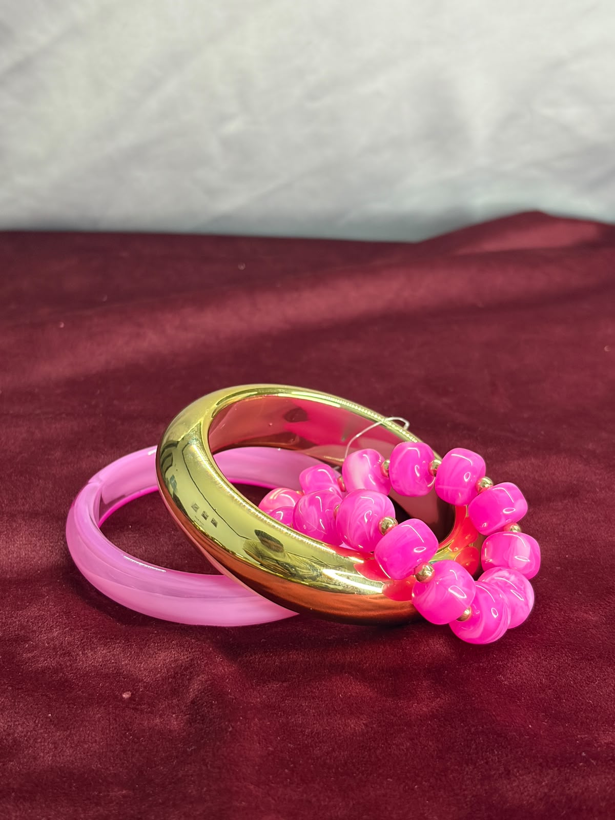 Magenta Bangle Set