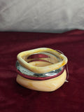 Square Beige Bangle Set