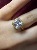 Square Ziricon Ring