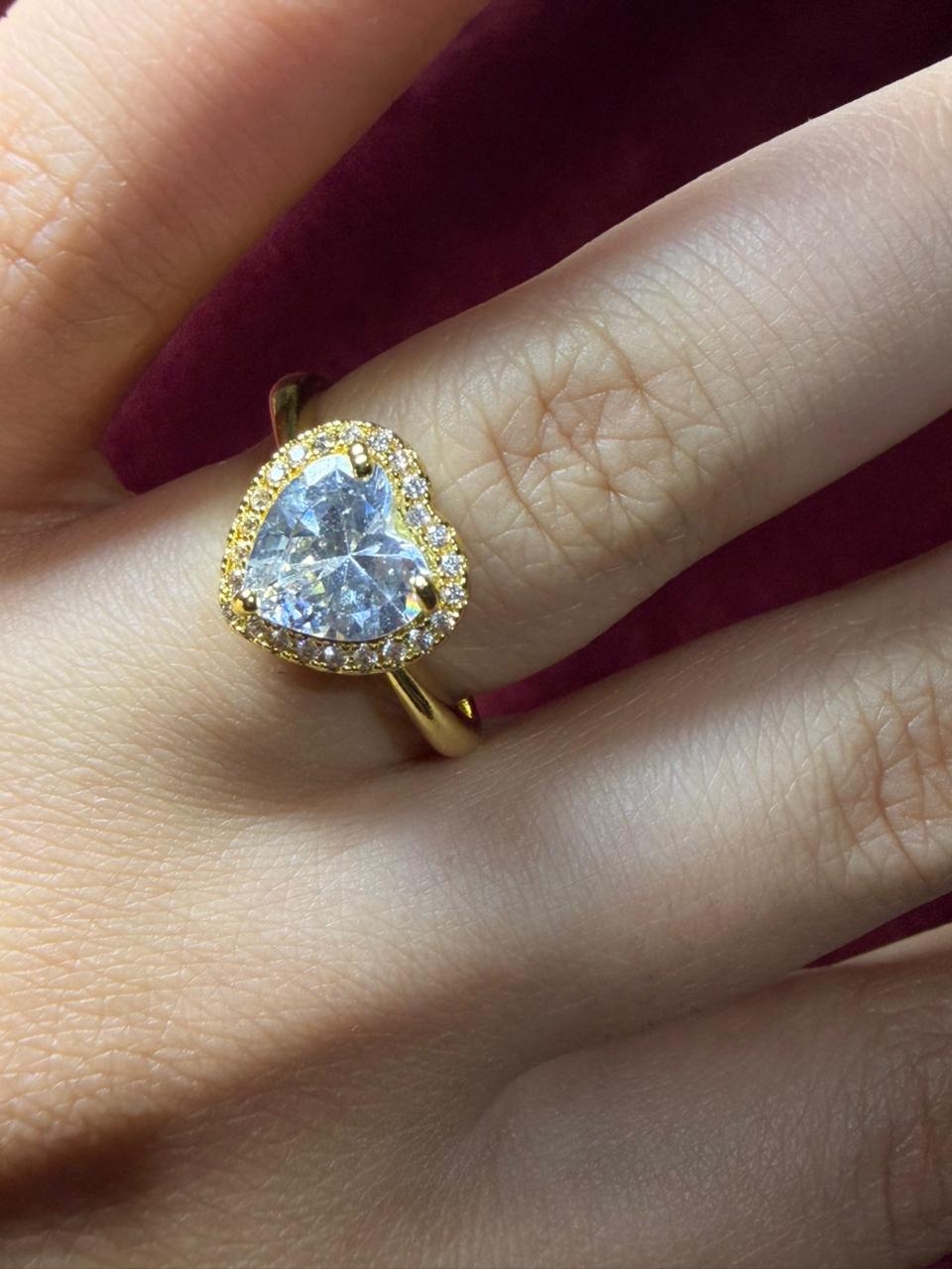 Stone Heart Ring