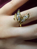 Ziricon Leaf Ring