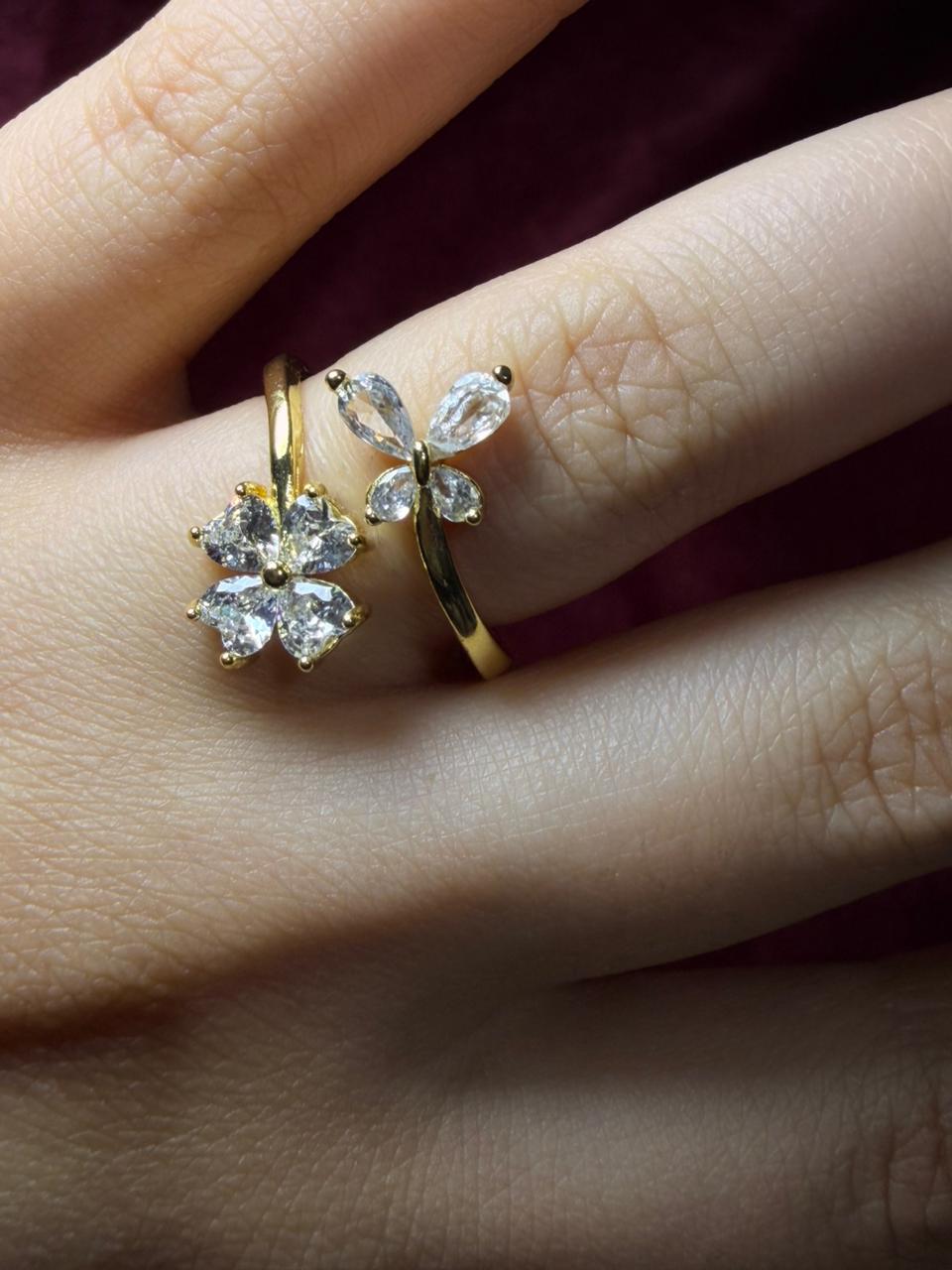 Flower Strass Ring
