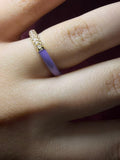 Purple Strass Enamel Ring