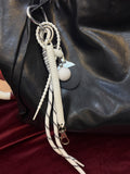 White Table Tennis Bag Charm