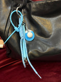 Blue Table Tennis Bag Charm
