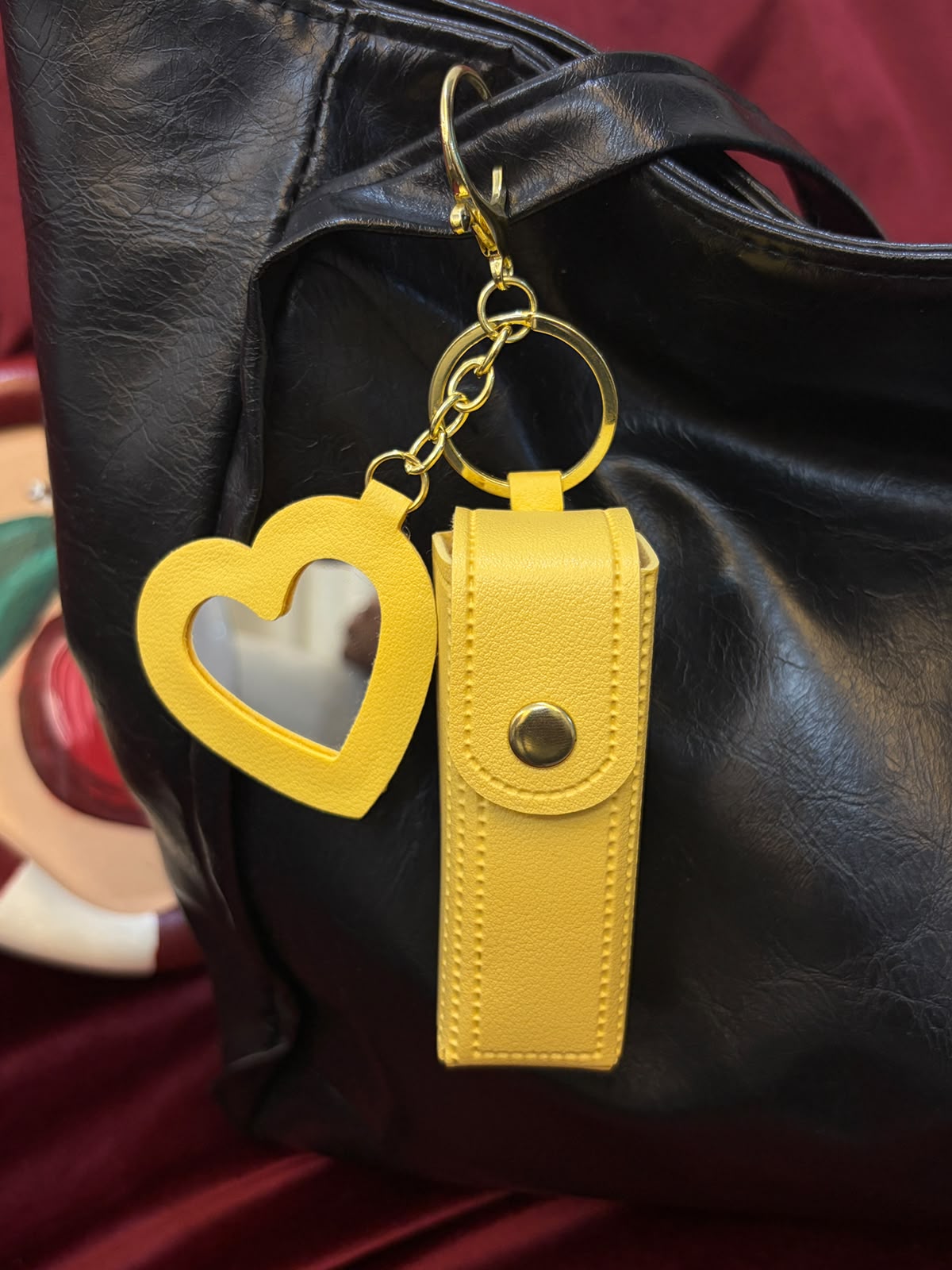 Yellow Lip Gloss Bag Charm