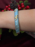 Blue Elephant Enamel Bangle